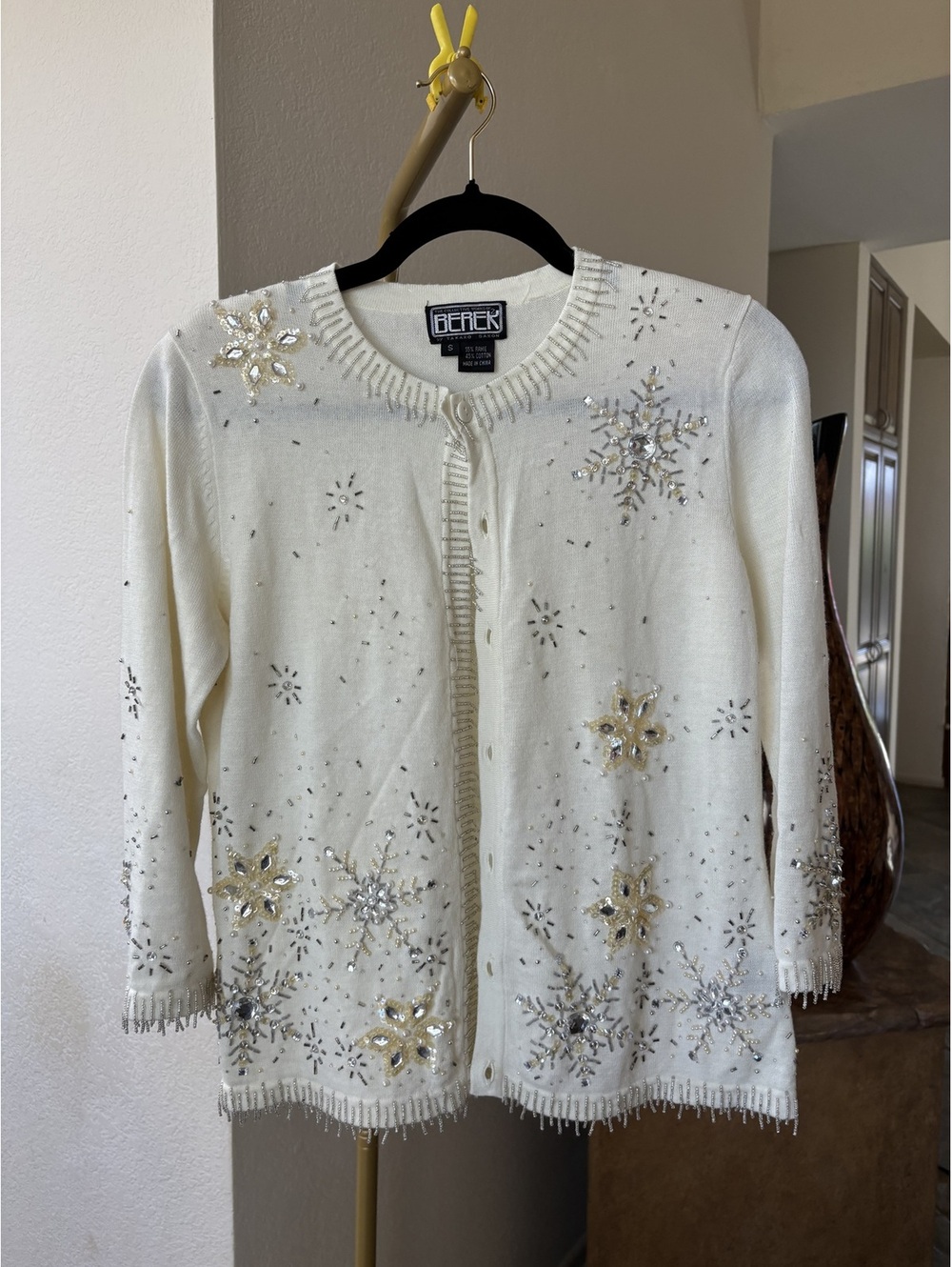 Vintage Berek 2 Takako Sakon snowflake cardigan Size S